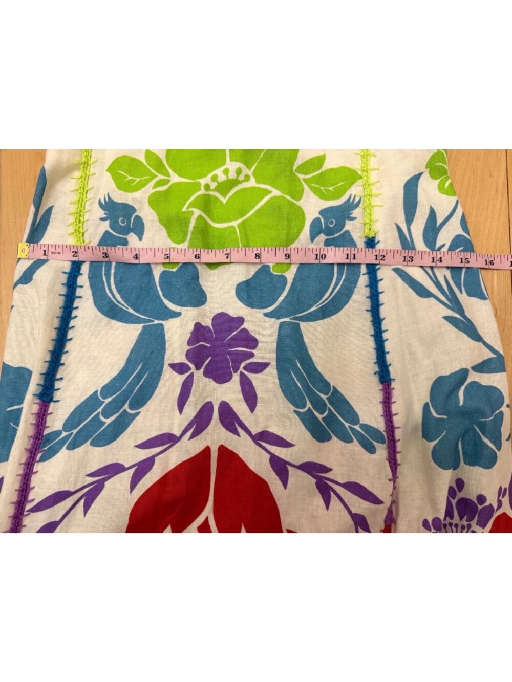 FARM Rio $265 Embroidered Tropical Rainbow Graphic Maxi Dress NWT XS - Picture 8 of 11